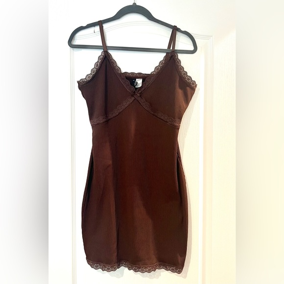 h&m brown lace dress Lace long sleeve modest JUMPSUITS | Jumpsuit